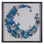 Décoration murale boîte à ombre papillon bleue