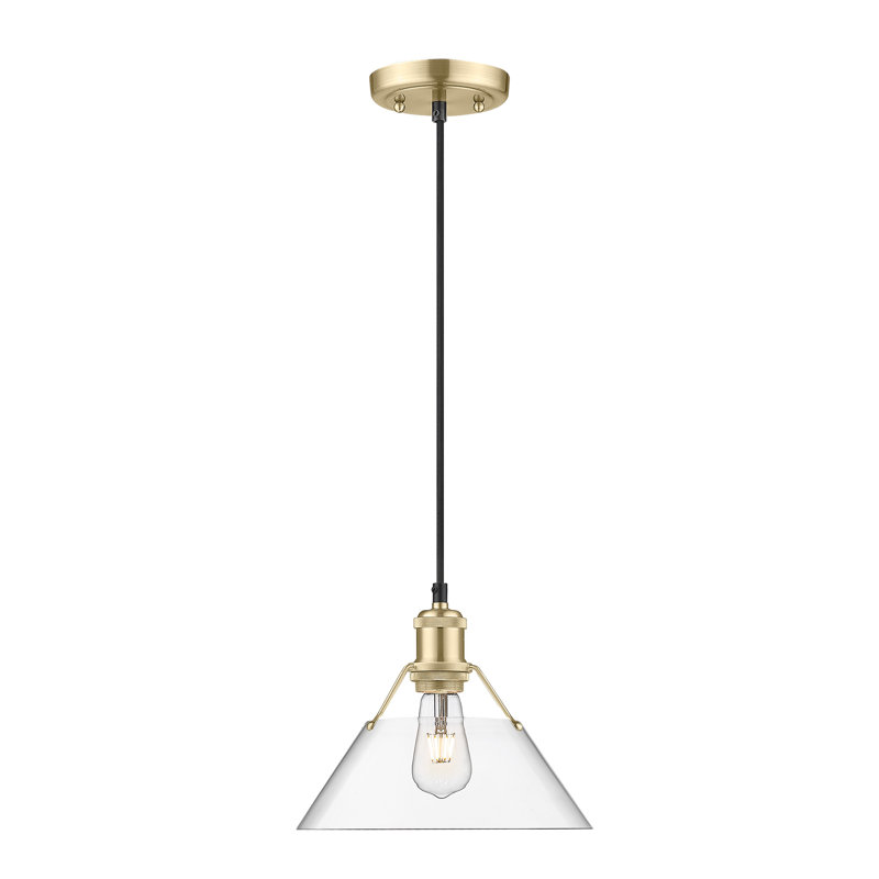 Weatherford 1 - Light Pendant, Brushed Champagne Bronze, 130" H x 10" W x 10" D, Clear Glass
