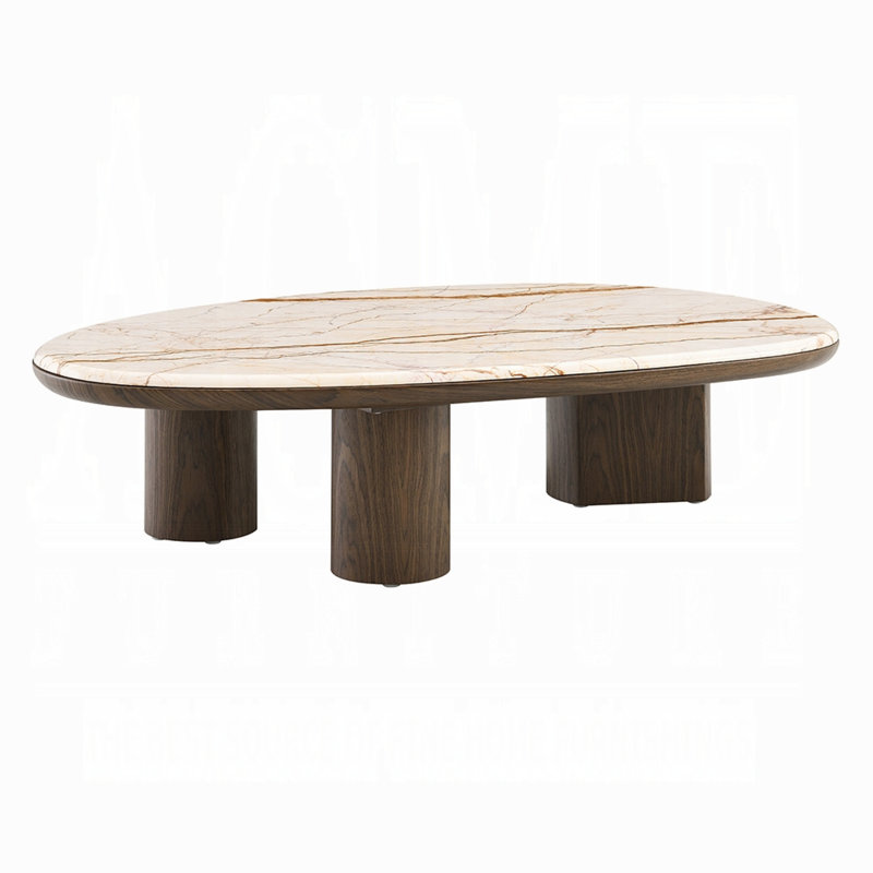 Table basse Haidar avec marbre naturel