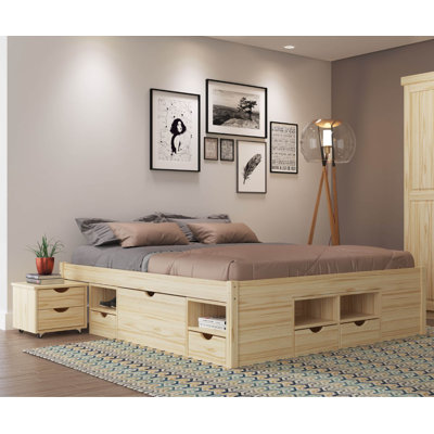 Chamarion Solid Wood Bed