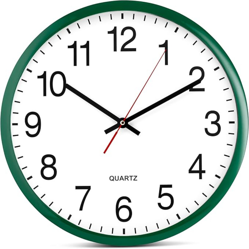 Horloge murale Bernhard Products Hunter Green
