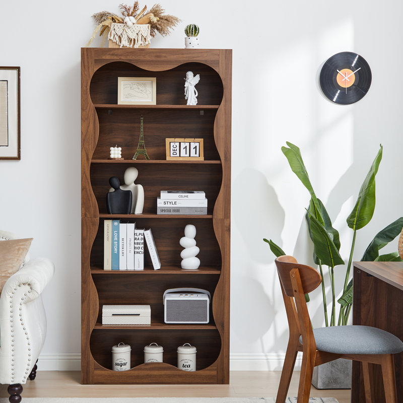 Bibliothèque H 70,87 po x l 31,5 po, Walnut