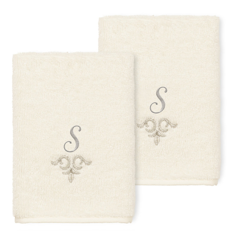 Monica Turkish Cotton Washcloth, Cream, S