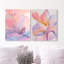 Watercolor Petals Set Abstract Canvas Print by Oliver Gal, Black Frame, 16 x 20-1074598996-1074599081