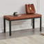 Banc rembourré en similicuir Combray