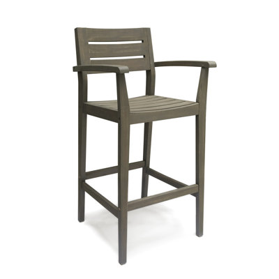 Grey Wood Ideal For Outdoor Use, 23 Inches Wide, Deep And 45.5 Tall A Home Vibe Made Of Wood, High Warm Summer - Filled