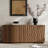59 Inch Wide Rectangular Sideboard with 3D Water Ripple Pattern and Ample Storage
