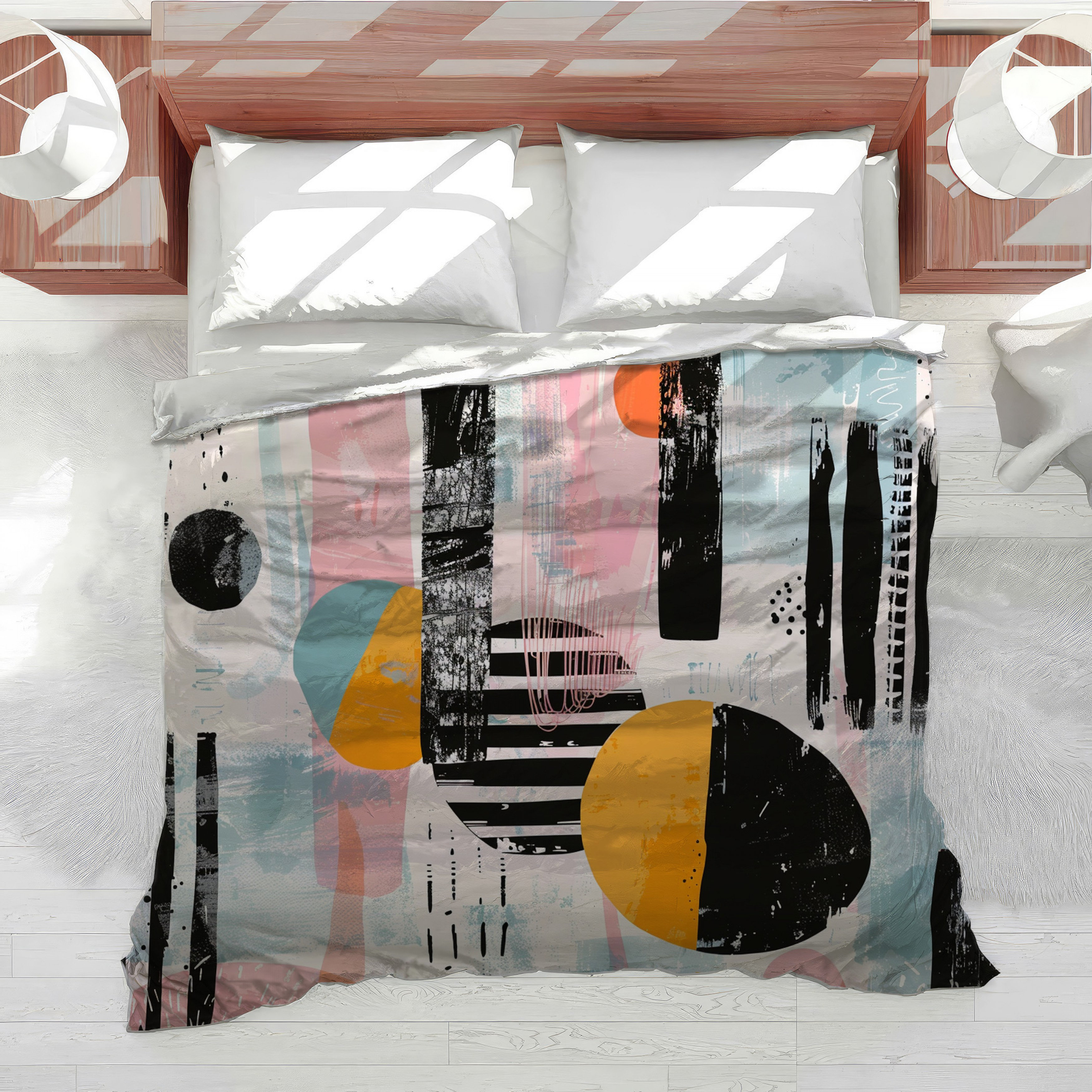 VisionDecor Abstract Bedding Modern Comforter Steampunk | Wayfair
