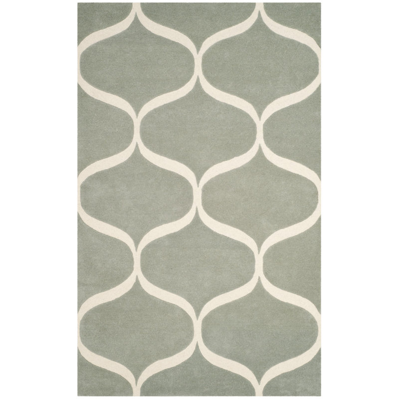 Tapis en laine touffeté à la main Cannen, Rectangle 4 pi x 6 pi
