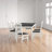 Jolin 6 - Person Extendable Four Leg Dining Set