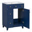 Armoire de salle de bain avec lavabo en céramique, 2 tiroirs, 2 portes-113448542