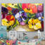 Fleurs rétro II - reproduction d'art sur toile-1908889292-1908889282