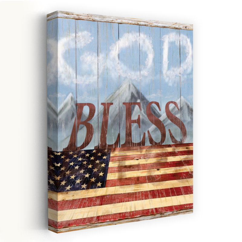 «God Bless America», art contemporain, H 36 po x l 24 po