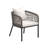 Granborough Outdoor 4 Person Square Patio  Dining Set With Cushioned PE Rattan Chairs-441864679