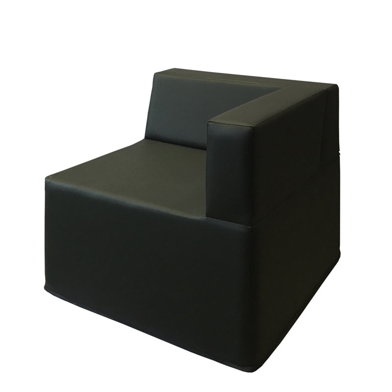 Amleto Slipper Chair, Black