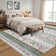 Floral Machine Washable Rug with Rubber Non-Slip Backing for Living Room, Dining Room, Bedroom, Office & Playroom