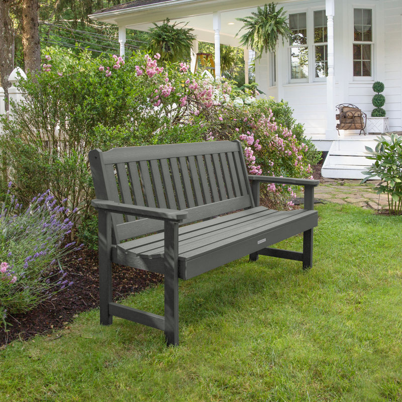 Banc de jardin en plastique Arbnora, Teck côtier