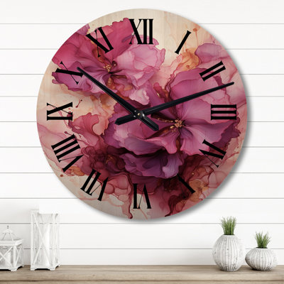 Horloge murale en bois massif Patrisio