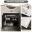 Meuble-lavabo moderne de style américain avec rainure verticale, meuble-lavabo autoportant ou suspendu 24/30/36 po avec choix de lavabo encastré blanc-1009864418-1009864428