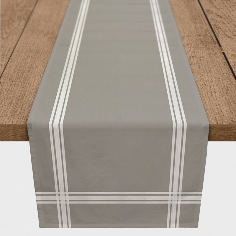 Choteau Table Runner, 90" x 16", Light Gray