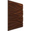 Panneaux muraux 3D en PVC 19,7 po x 19,7 po blanc mat-100021768