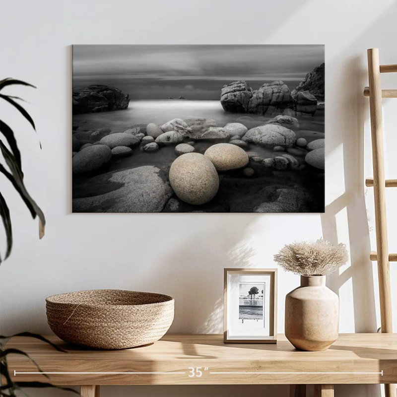 Pop Rocky Beach Canvas Print, 16" H x 24" W x 1.25" D