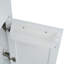 Meuble-lavabo de salle de bain avec lavabo en céramique, 2 portes et 1 tiroir caché-635656576