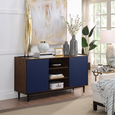 Buffet bleu marine
