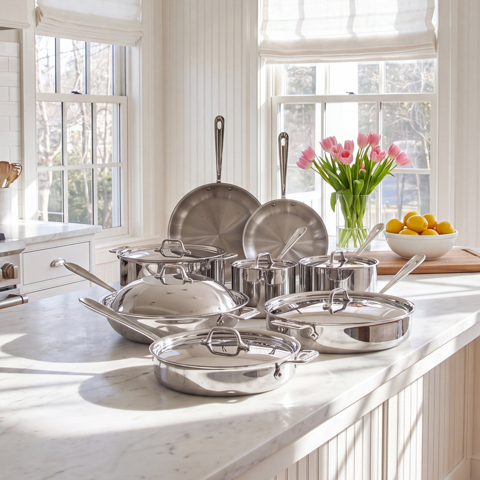 All-Clad Stainless Steel 14-Piece Cookware Set