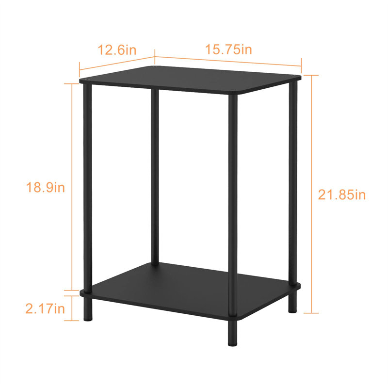 Table de bout Aysenur, Noir