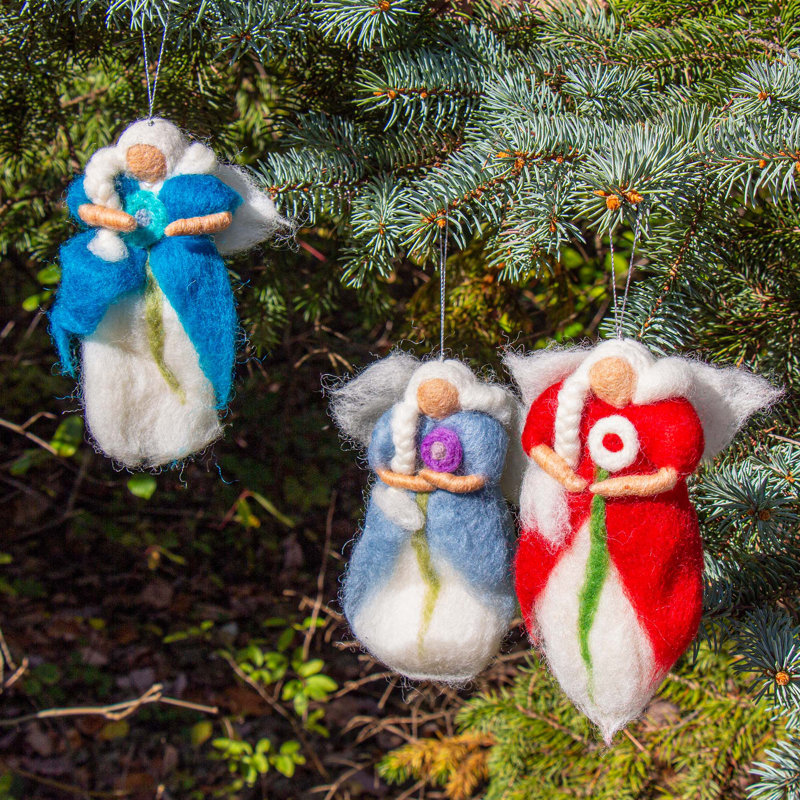 Ensemble de 3 figurines ornementales Forest Fairy