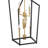 Everly Quinn Paulyne - 6 Light Pendant In Coal Black & Signature Brass Finish