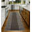 Custom Size Runner Rug 26 Inch Wide Choose Your Length Greek Key Meander Design Dark Gray Color-1723978141