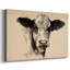 «Charcoal Cow II», toile tendue avec châssis-1235000639