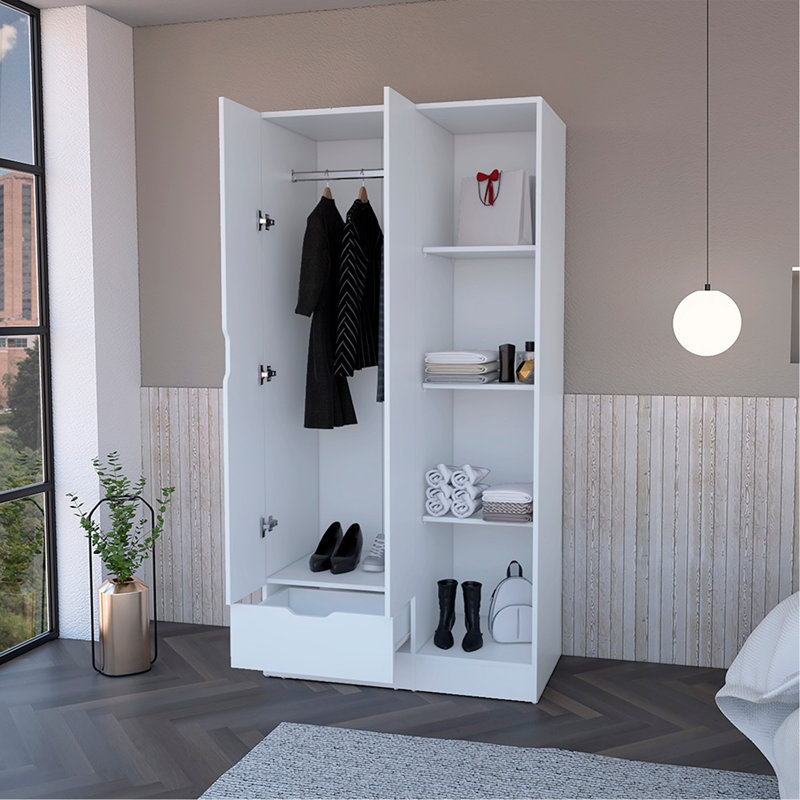 Armoire, chambre à coucher, blanc