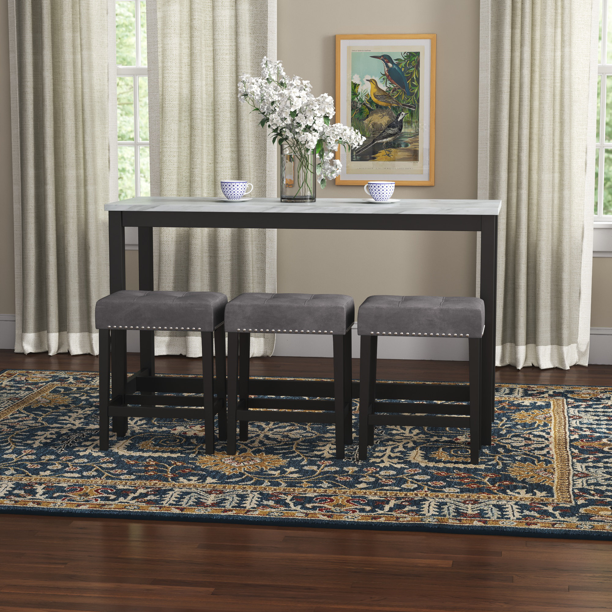 3 Person Counter Height Dining Set