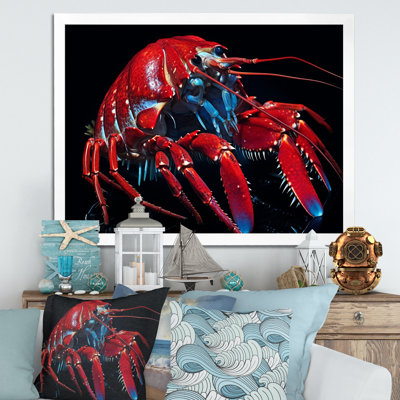 Mante moderne rouge crevette II
