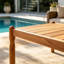Table basse d'extérieur en bois d'acacia-277070552