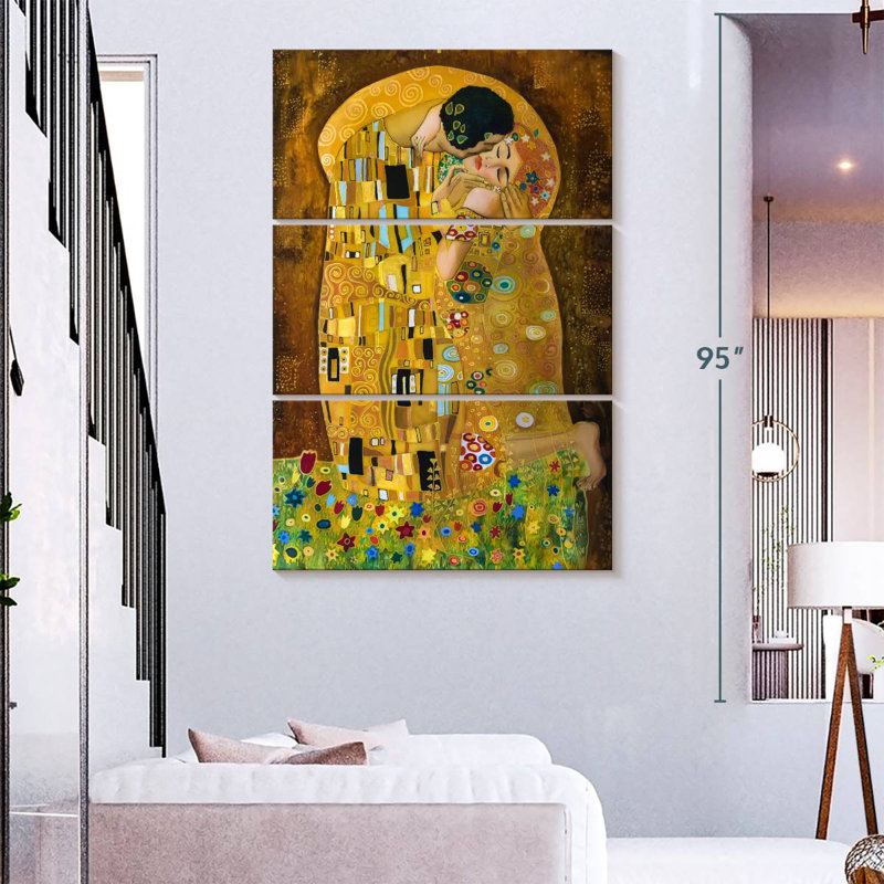 Hardie Couple Kiss Abstract, 74" H x 48" W