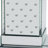 Modern Mirrored Side Table With LED Lights And Crystal Inlay For Living Room