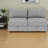 Convertible Grey Chenille Sectionals, Modern Space-saving Sofa With Storage