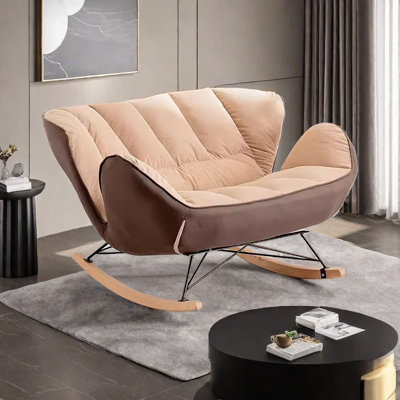 Nordic Rocking Chair Recliner Lazy Living Room Rocking Chair