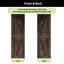 Porte en bois de pin massif non assemblé avec quincaillerie d'installation en nickel brossé Arrow Design-72597887-72597883