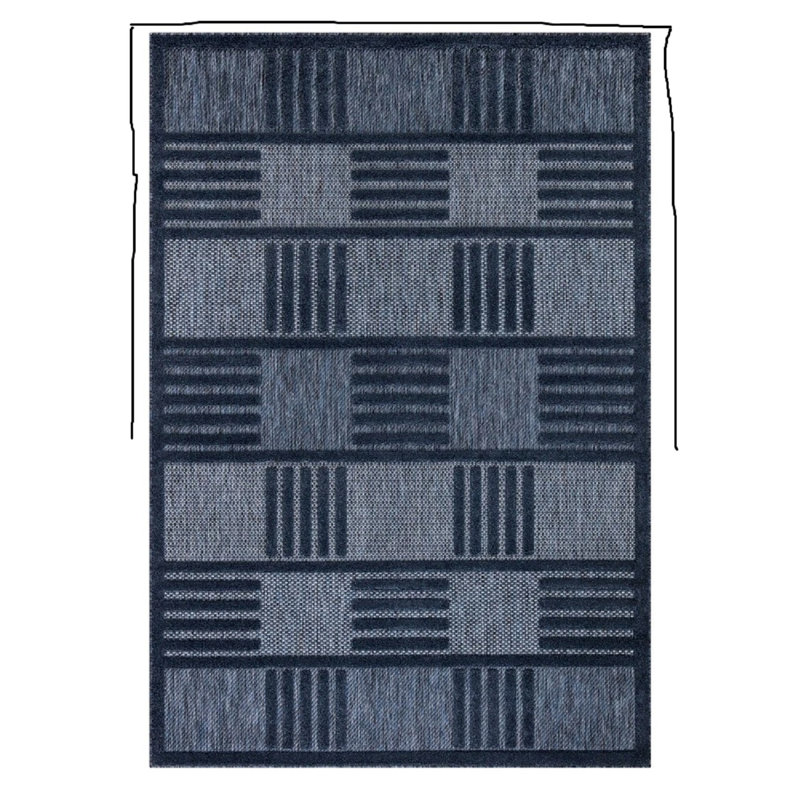 Geometric Area Rug, Rectangle 200 x 290 cm