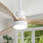 Nicloe 48'' Solid Wood Ceiling Fan with LED Lights-1776296655-1776593450