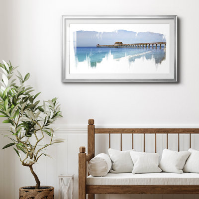 Virginia Beach Pier - reproduction encadrée de qualité supérieure - prête à être accrochée