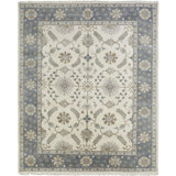 Irma Hand Knotted Wool Oriental Area Rug in Ivory