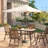 Metal Outdoor Dining Table With Umbrella Hole-1599392996
