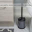 Brosse de toilette sur pied et porte-14,75 in. h-40641266