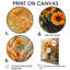 Golden Hour Harvest Blooms I - Art mural floral-114031899-114031908-114031910